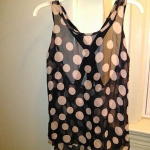 Charlotte Russe sheer tank top dressy summer